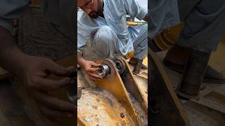 How to fix bucket Lin boring adjuster with welding and gas cutter shorts welding [upl. by Llerraf]