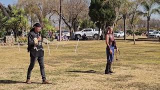 Barebow Mounted Archery at Lavender Kontrei Mark [upl. by Erdman]