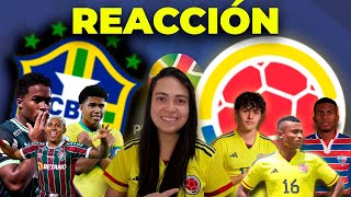 🟡BRASIL 🆚 COLOMBIA🟡 REACCIÓN  PREOLÍMPICO SUDAMERICANO SUB23 [upl. by Ailad796]