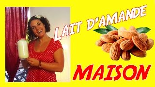 Comment faire son LAIT DAMANDE maison  recette FACILE et RAPIDE [upl. by Bloch]