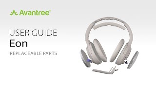 How to Replace the Ear Pads on Bluetooth Headphones  Avantree Eon Replaceable Parts [upl. by Ynnol]