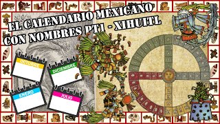 Calendario Azteca Pt1  Xihuitl Calendario Mexicano con Nombres [upl. by Winifred]