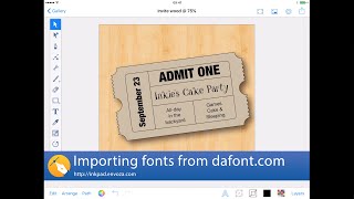 Importing Fonts into Inkpad from dafontcom [upl. by Epperson287]