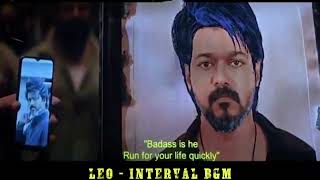 Leo  Interval Bgm  Anirudh Thalapathy Vijay Lokesh [upl. by Naliorf]