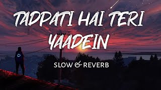 tadpati hai teri batein  slow amp reverb  lofi beats [upl. by Wetzel]