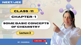 Chapter 1  Some Basic Concepts Of Chemistry Lecture 2 Class IX  JEE  NEET [upl. by Dulcle]