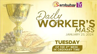 Sambuhay Tv Mass  January 23 2024  Tuesday of the Thrird Week in Ordinary Time [upl. by Ahpla]