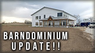 The Long Awaited BARNDOMINIUM Update  The Barndo Build Ep 19 [upl. by Anaehr]