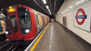 Watching London Underground trains at Moorgate Station [upl. by Drummond633]