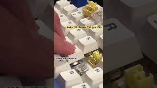 Akko Switch Sound Comparison  V3 Cream Yellow Pro vs CS Crystal akko mechanicalkeyboard [upl. by Rramel]