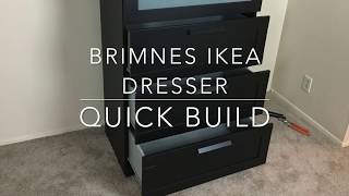 IKEA Furniture Quick Build  Brimnes Dresser [upl. by Meesan6]