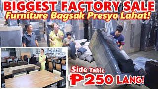 BAGSAK PRESYO na Furniture  FACTORY SALE LAHAT NG GAMIT SA BAHAY  ₱250 may Side Table Ka na [upl. by Gotthard]