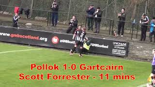 Pollok v Gartcairn  24th February 2024  Just the Goals [upl. by Ellerd144]