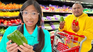 Wendy and Alex Goes Grocery Shopping for Healthy Food  Kids Cook and Eat Healthy Foods [upl. by Sean]