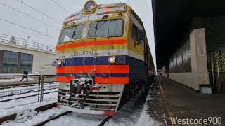 Old elektrichka trainsets ER2 in Riga [upl. by Marita]