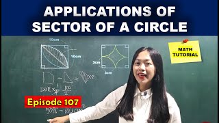 APPLICATIONS OF SECTOR OF A CIRCLE  MATH TUTORIAL [upl. by Asik865]