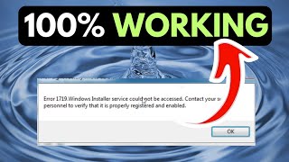 Error 1719 Windows Installer service could not be accessed on Windows 11 FIXED [upl. by Bernadine]