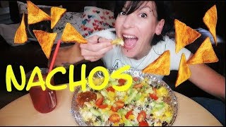 MUKBANG  Supreme NACHOS 🥑   recette [upl. by Atiuqehc]