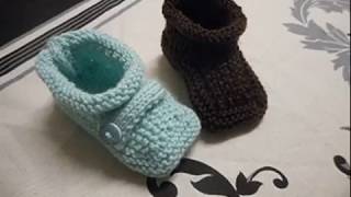 tuto tricot chaussons parti 2 [upl. by Junji]