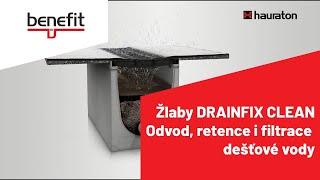 Žlaby DRAINFIX CLEAN a odvod retence a filtrace dešťové vody  Benefit stavební prvky sro [upl. by Lenoil528]