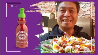 Aziatische salade met Sriracha  samenkokenmetHan  GoTan [upl. by Eeclehc]