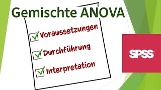 Gemischte ANOVA in SPSS  Vollständiges Tutorial von A bis Z  Schritt für Schritt erklärt [upl. by Ayal]