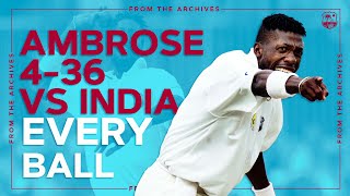 👀 Curtly Ambrose vs Sachin Tendulkar  ⏪ West Indies vs India 1997  📺 4 Wicket Spell EVERY Ball [upl. by Atterys]