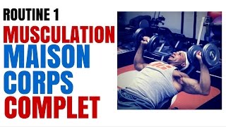 Musculation a La Maison  Routine 1 Push Pull  Corps Complet [upl. by Bosson]