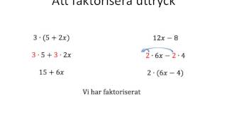 Att faktorisera [upl. by Htessil269]