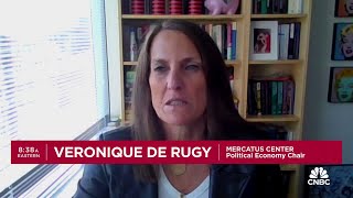 People are too optimistic about the prospect of many rate cuts says Mercatus Veronique De Rugy [upl. by Serra]