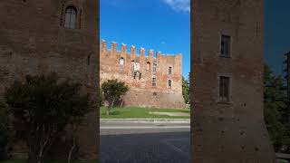 Binasco centro storico castello chiesa village travel milano history castle church shorts [upl. by Shay]