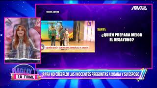 Xoana González y su esposo van a programa matutino y les hacen inocentes preguntas [upl. by Arocat434]