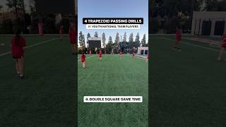 4 Trapezoid Passing Drills With 🇺🇸 Youth National Team Players ⚽️ soccer soccertraining [upl. by Procto]