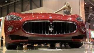 All new Maserati Grancabrio Sport at Geneva Motor Show 2011 [upl. by Onnem]