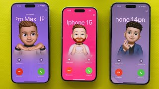 Incoming Call  Timer IPhone 15 Pro MaxIPhone 15 IPhone 14 Pro Max [upl. by Cherianne]