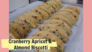 EASY CRANBERRY APRICOT AND ALMOND BISCOTTI [upl. by Jarietta]