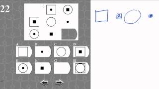 IQ TEST matrix 22 SOLVED AND EXPLAINED [upl. by Aremus]