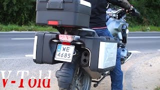 BMW R 1200 GS Akrapovic vs stock exhaust sound [upl. by Irved106]