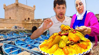 Street Food in Essaouira 🇲🇦 Moroccan Food So Nice They Named it Twice  COUSCOUS [upl. by Bernetta]