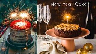 New Year Cake Decoration  Happy New Year Cake  New Year Cake Design [upl. by Yrallih]