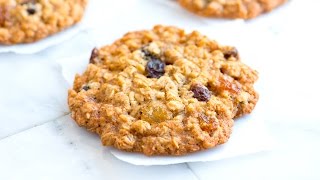 Chewy Oatmeal Raisin Cookies Recipe [upl. by Wenz986]