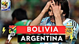 Bolivia vs Argentina 61 All Goals amp Highlights  2010 FIFA World Cup Qualification [upl. by Ynattirb]