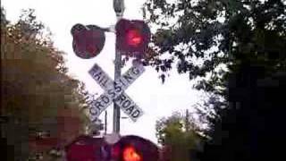 1 MILLION VIEWS Amtrak  High Street Railroad crossing in Amherst MA [upl. by Eeuqram]