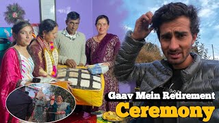 गांव में बुआ की Retirement Ceremony 😍  Surender Khanna Vlogs [upl. by Clerk]