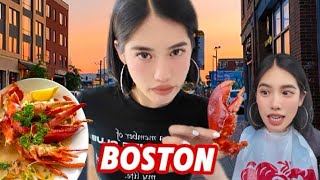 boston vlog  lobster harvard seaside town cooking whale watching [upl. by Austina748]