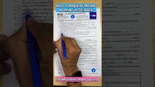 How to register mobile number in SBI bank State Bank of India mobile number registration SBI bank [upl. by Cliffes]