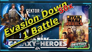 SWGOH  Conquest  50x  Evasion Down  1 Battle  senke den Ausweichwert  deutsch [upl. by Peer]