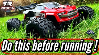 Arrma Kraton 4s V25  Essential PreUse Checks amp Epic Upgrades [upl. by Airamak592]