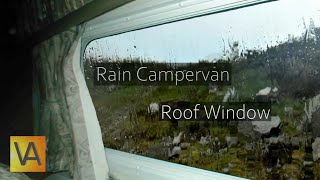 Rain Hitting a Campervan Roof and Window from Inside Tinnitus Masking Sleep Noise Blocking [upl. by Ahsaela504]