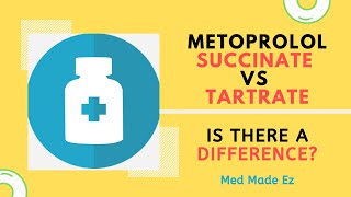 Metoprolol Succinate vs TartrateIs There a Difference [upl. by Rad712]